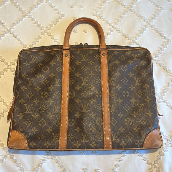 Authentic Louis Vuitton Monogram Briefcase Laptop Travel Bag Tote - Picture 2 of 16
